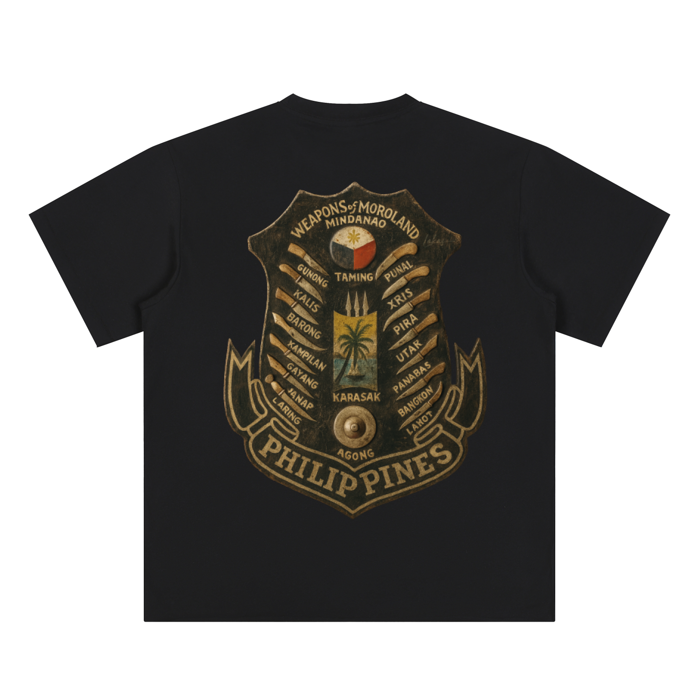 Weapons of Moroland Mindanao Hem Roll Tee