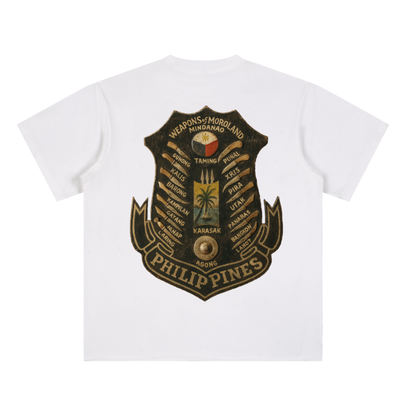 Weapons of Moroland Mindanao Hem Roll Tee