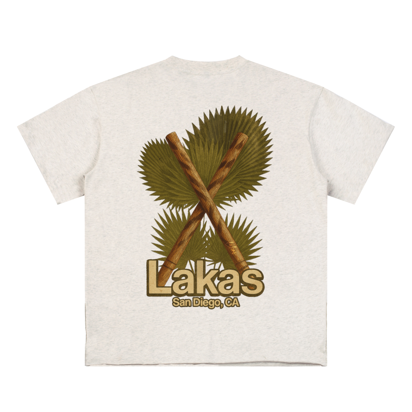 Kali Sticks x Anahaw Leaves Hem Roll Tee