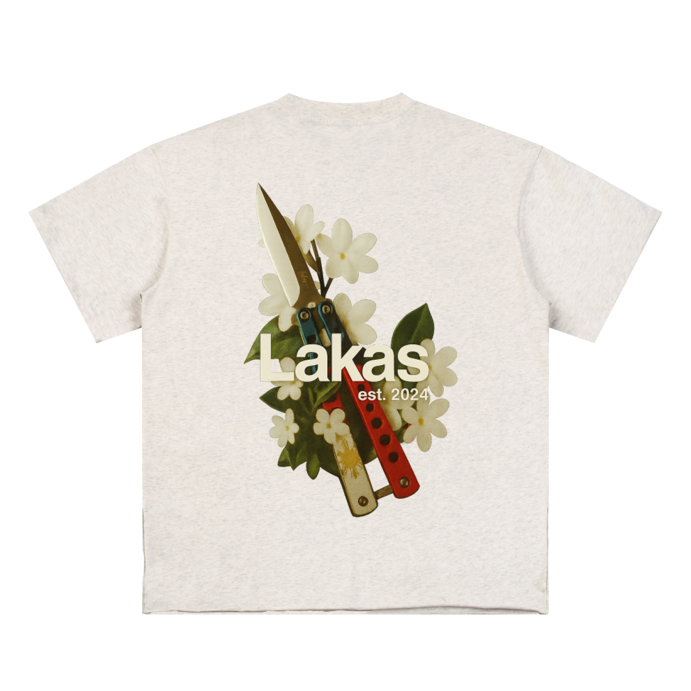 Balisong x Sampaguita Flowers Hem Roll Tee
