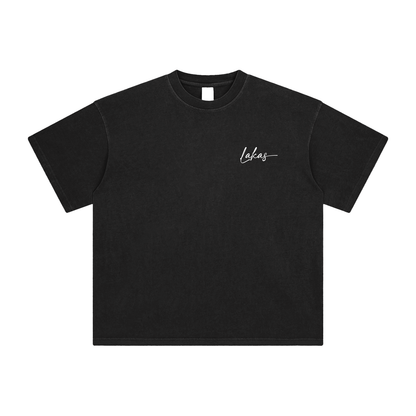 Black Enzyme Washed Lakas Tee