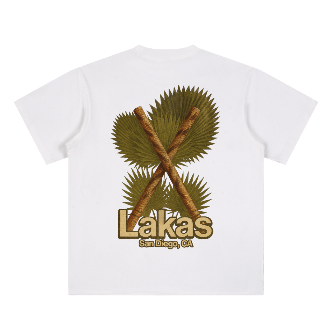 Kali Sticks x Anahaw Leaves Hem Roll Tee